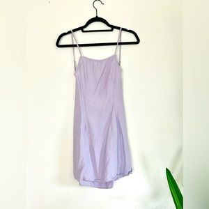 Asos lavender casual backless mini dress, size 4.